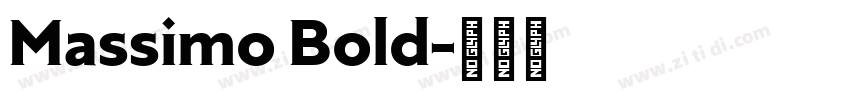 Massimo Bold字体转换